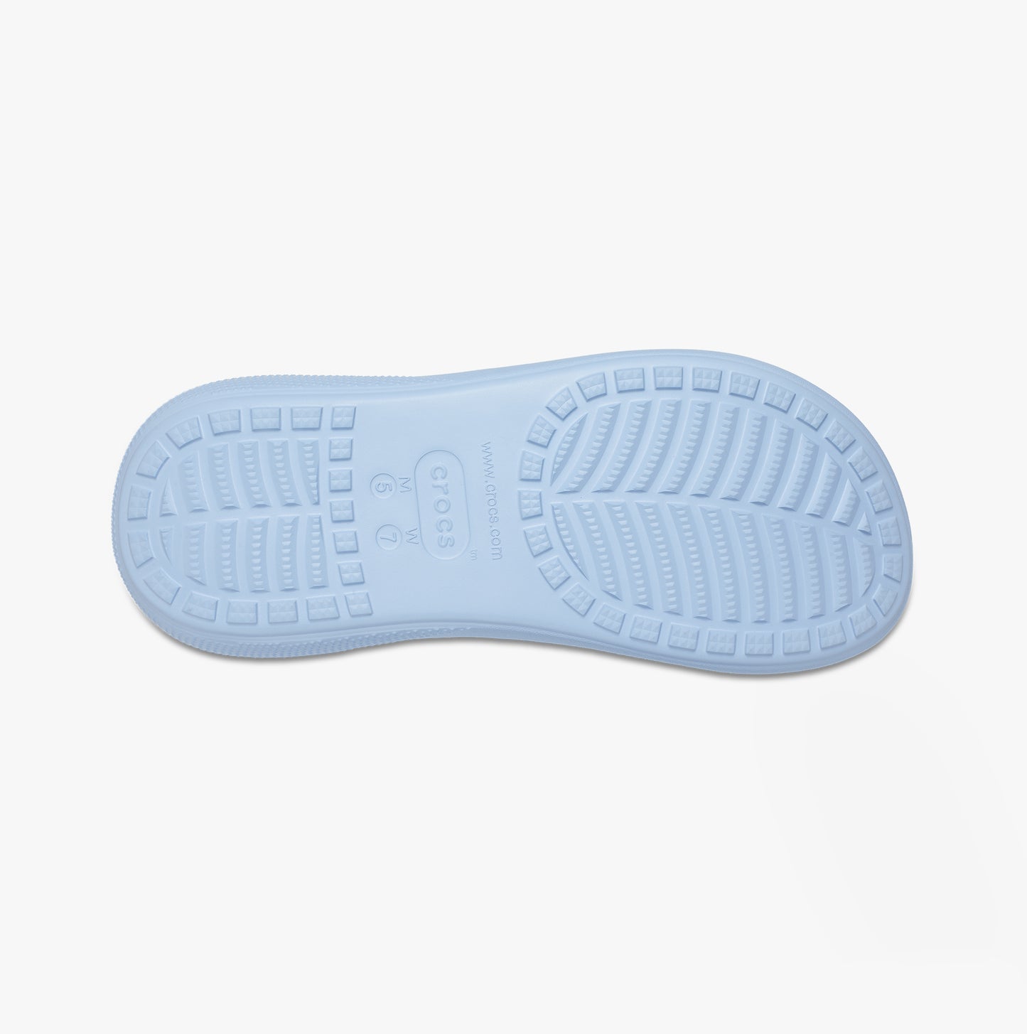 Crocs 207670-4NS CRUSH SANDAL Womens Platform Sliders Blue Calcite
