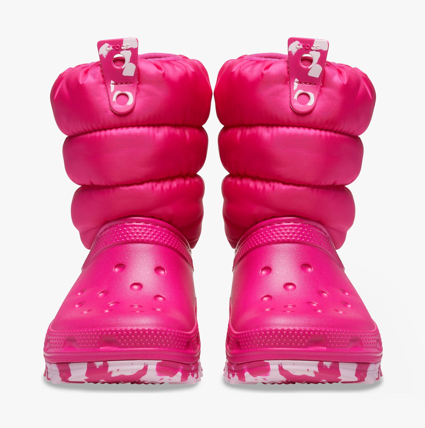 Crocs 207684-6X0 CLASSIC NEO PUFF Girls Boots Candy Pink