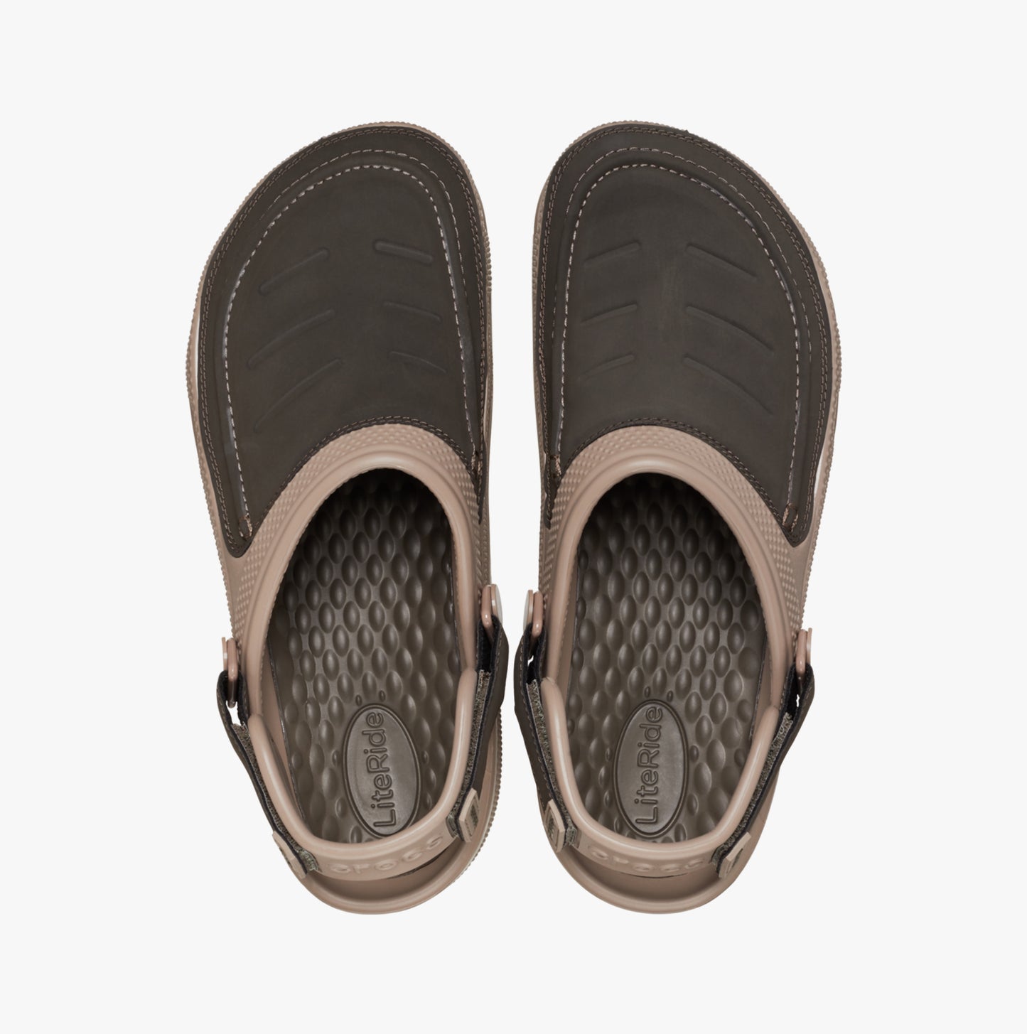 Crocs 207689-12H YUKON VISTA II LITERIDE Mens Clogs Mushroom/Chocolate