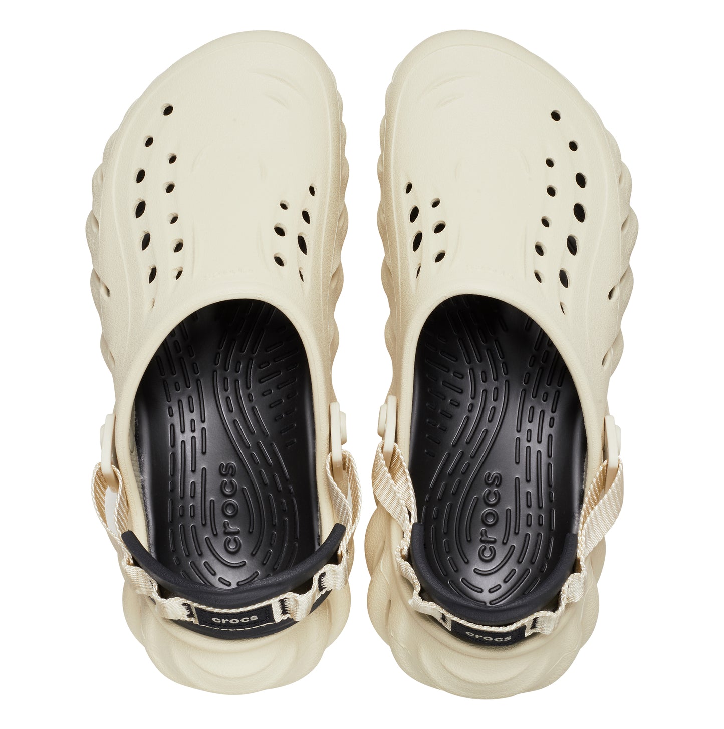 Crocs 207937-2YJ ECHO Mens Clogs Bone/Black