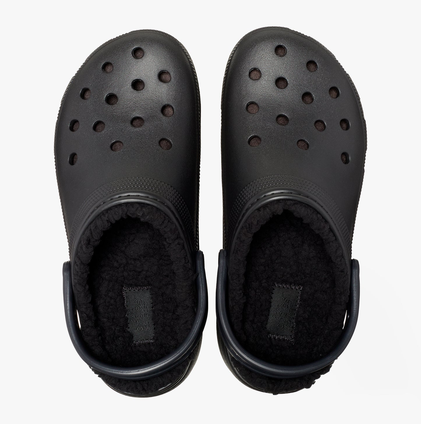 Crocs 207938-001 CLASSIC PLATFORM LINED Womens Clogs Black