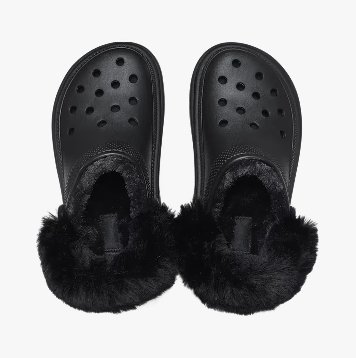Crocs 208546-001 STOMP LINED Womens Clogs Black