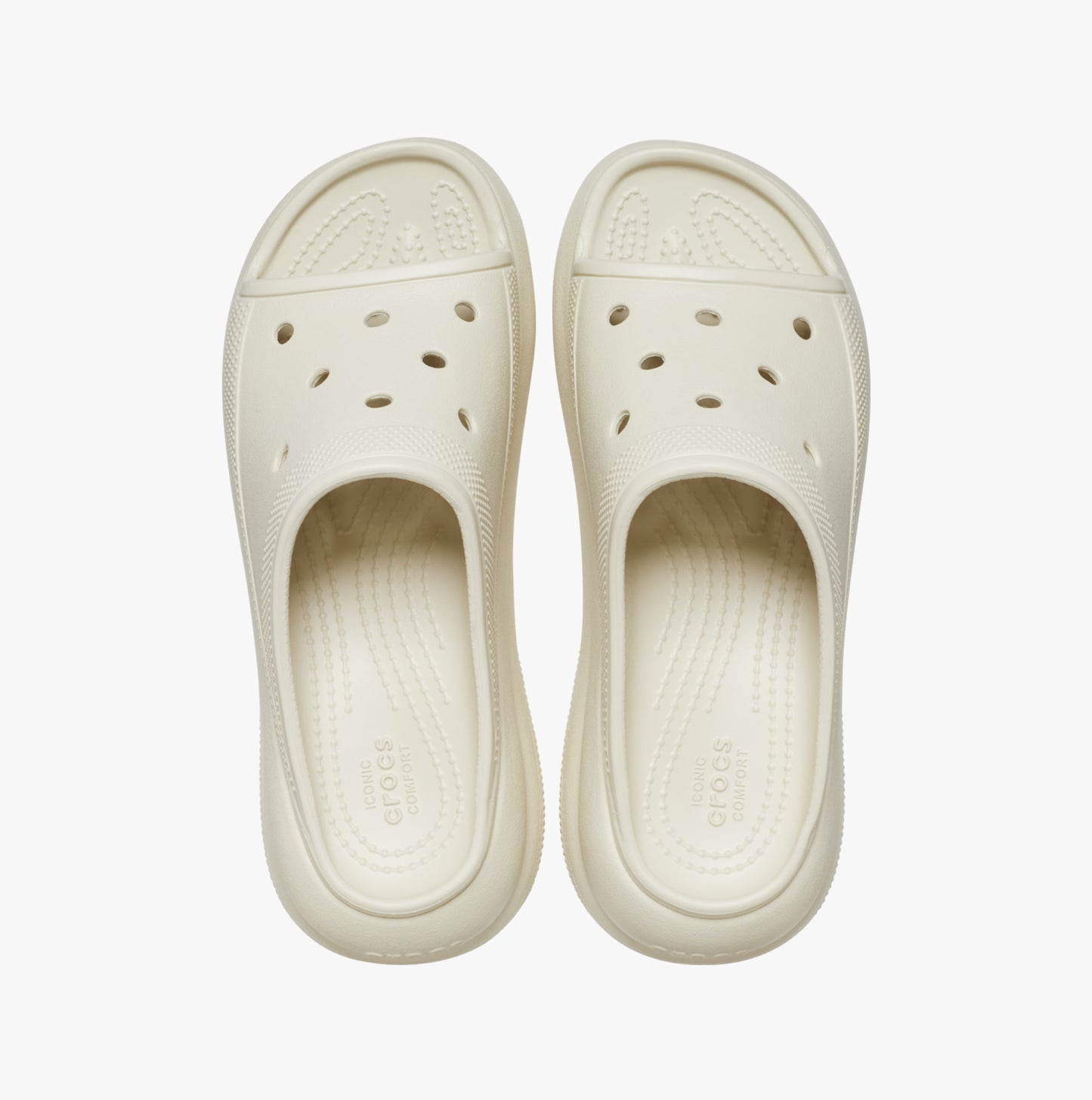 Crocs 208731-2Y2 CRUSH SLIDE BONE Womens Clogs Bone