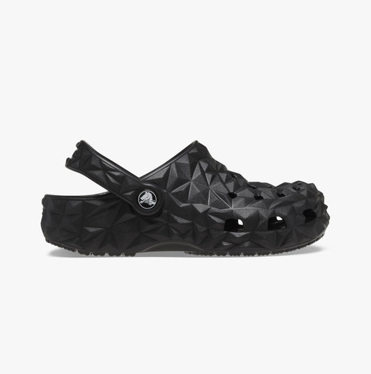Crocs 209572-001 CLASSIC GEOMETRIC Kids Clogs Black