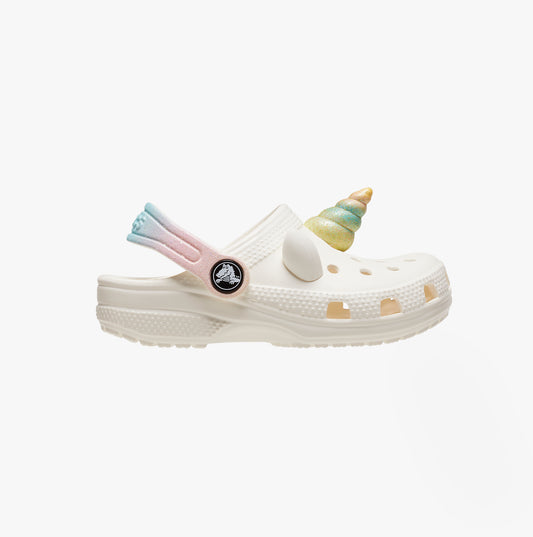 Crocs 209701-0WV CLASSIC IAM RAINBOW UNICORN Unisex Kids Clogs Chalk