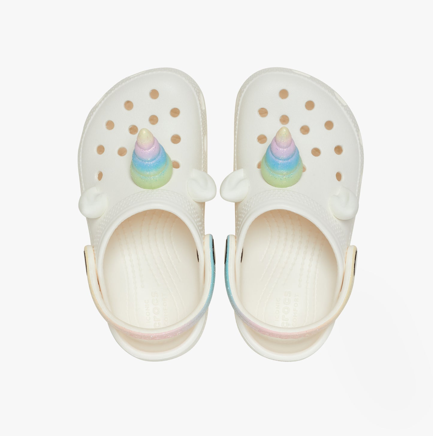 Crocs 209701-0WV CLASSIC IAM RAINBOW UNICORN Unisex Kids Clogs Chalk