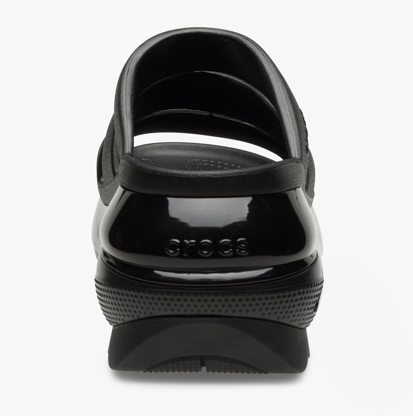 Crocs 209842-001 MEGA CRUSH TRIPLE STRAP Womens Sliders Black