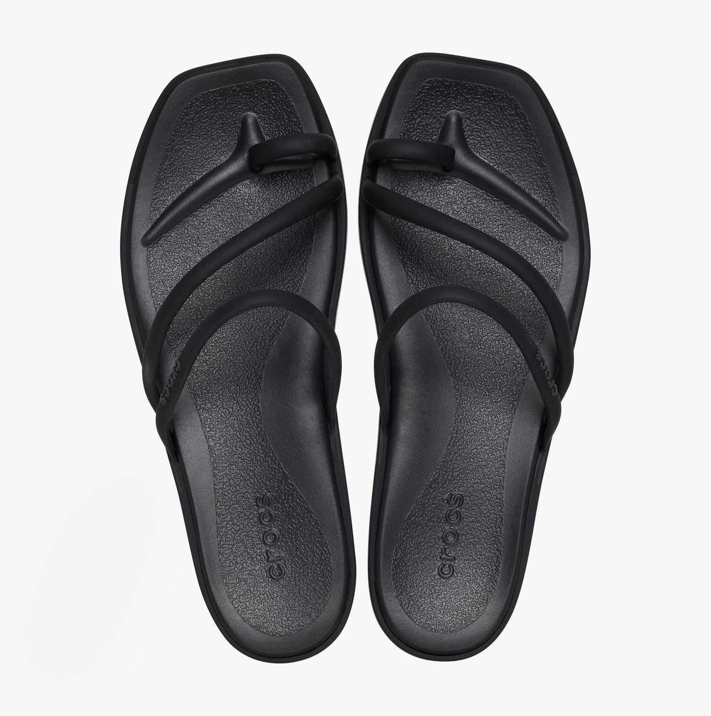 Crocs MIAMI TOE LOOP Womens Sandals Black