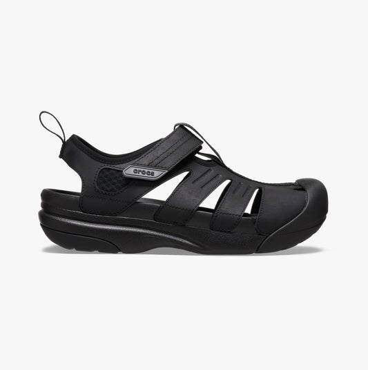 Crocs 209875-001 YUKON FISHERMAN Mens Closed Toe Black