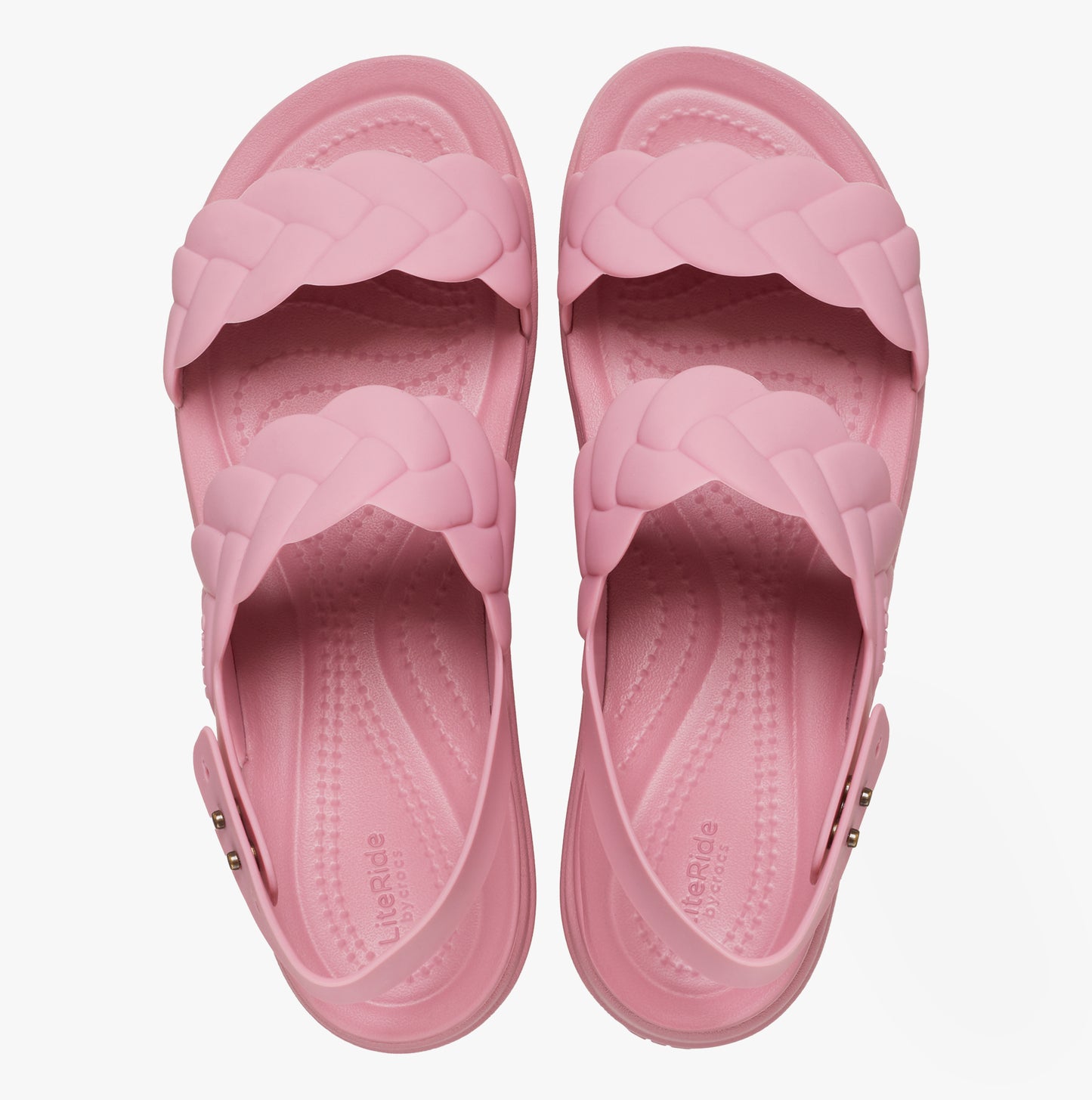 Crocs 209977-6XX BROOKLYN WOVEN Womens Sandals Rosette