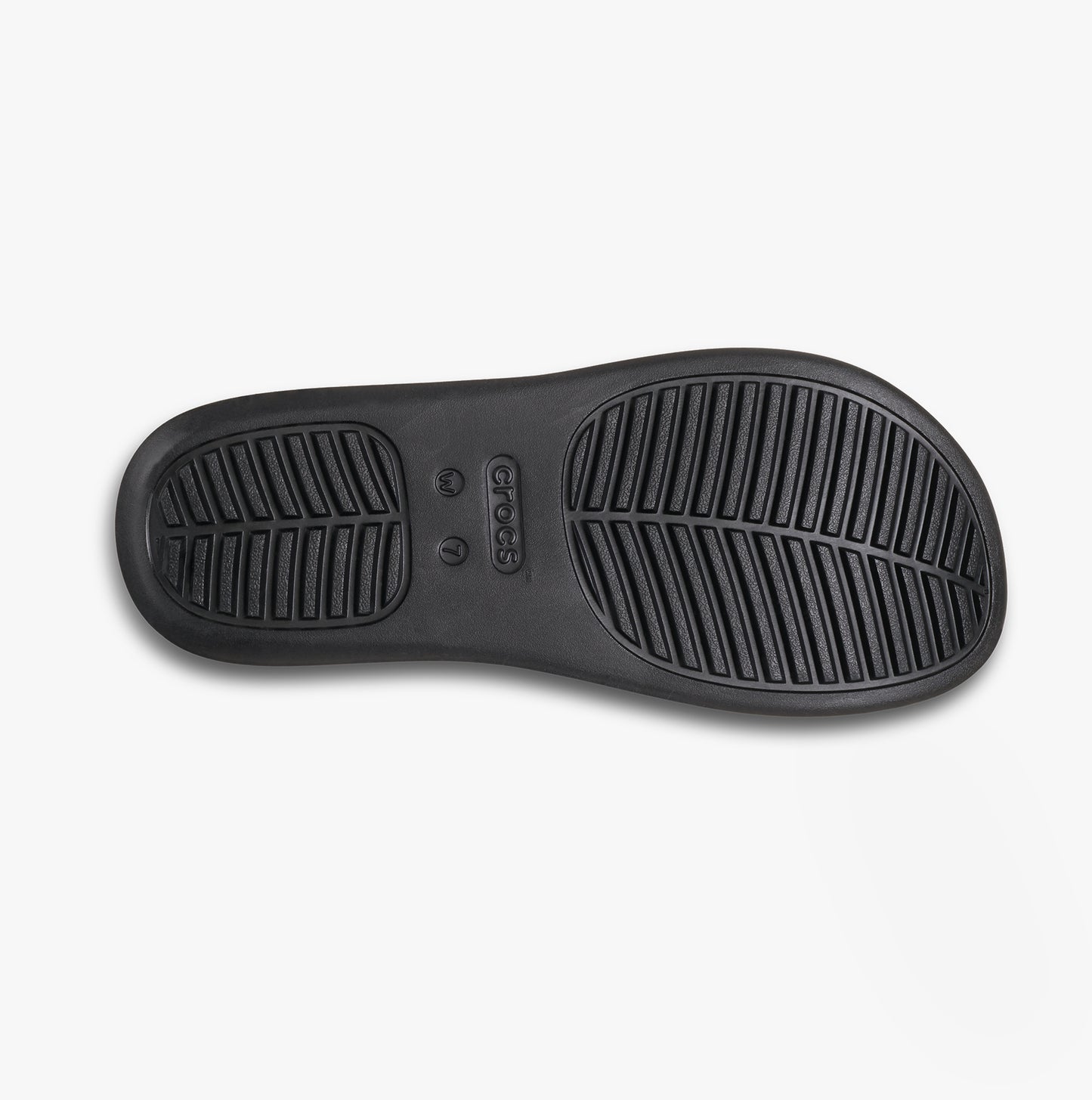 Crocs 210834-001 GETAWAY PLATFORM TOE LOOP Womens Sandals Black