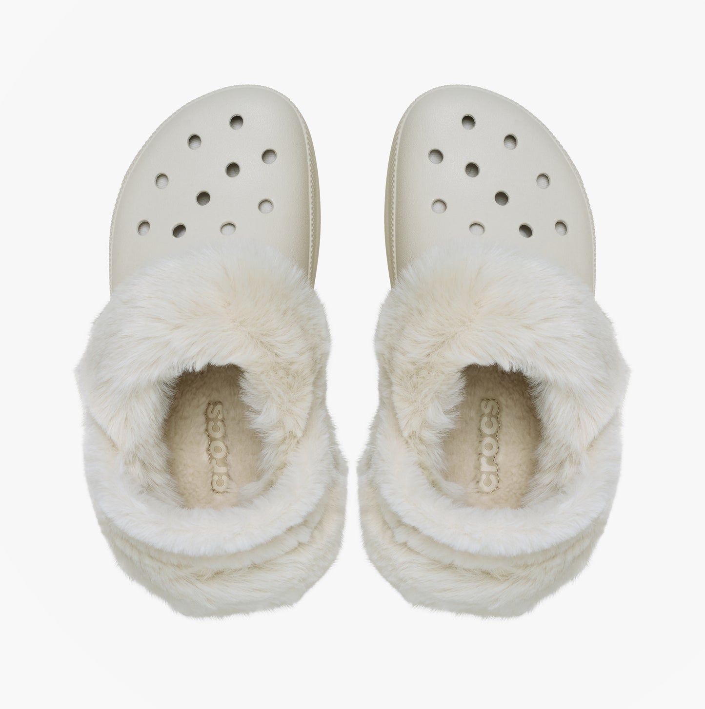 Crocs BAE LINED Womens Clogs Stucco Cream