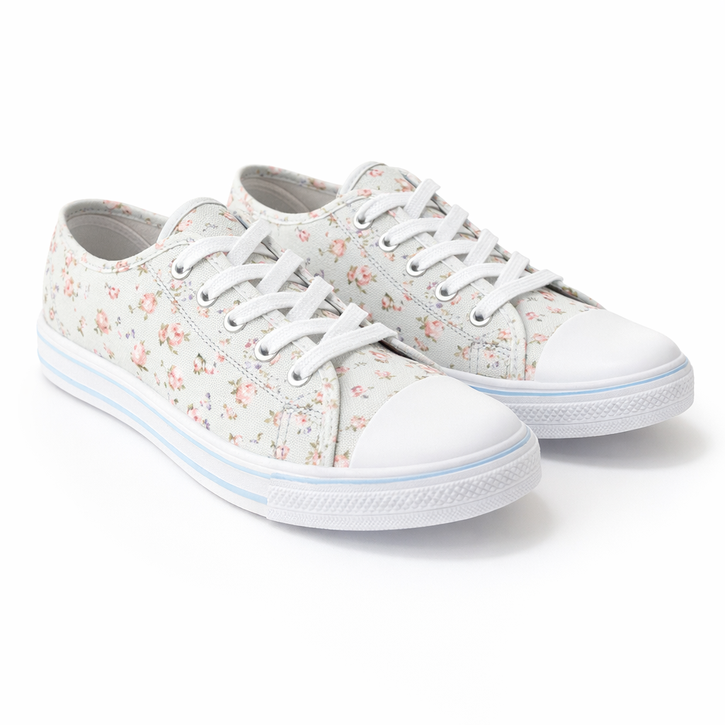 DEK EMILY Womens Casual Shoes Light Grey Floral