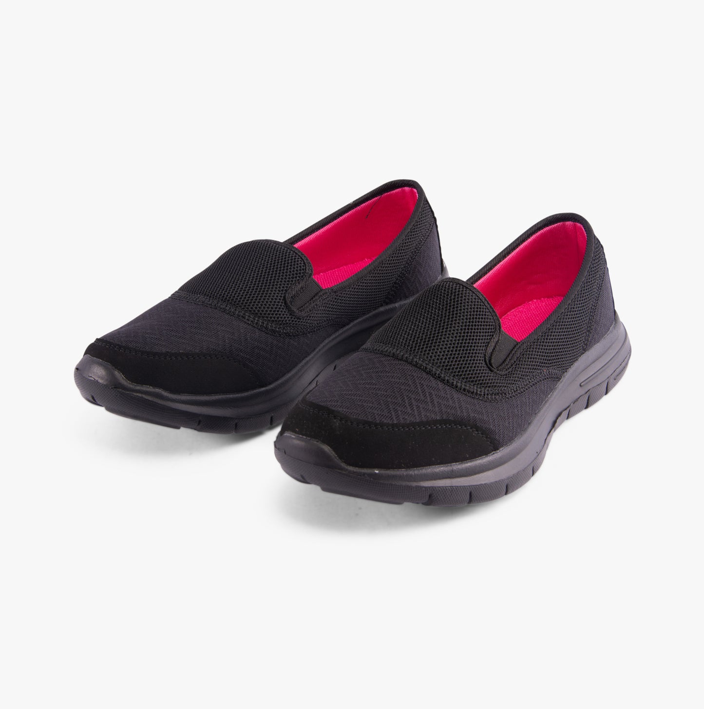 DEK LADY SPORT Womens Lightweight Elasticated Trainers Black
