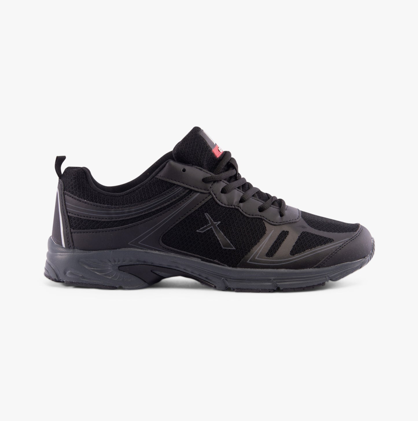DEK JENSEN Mens Mesh Lace Up Trainers Black
