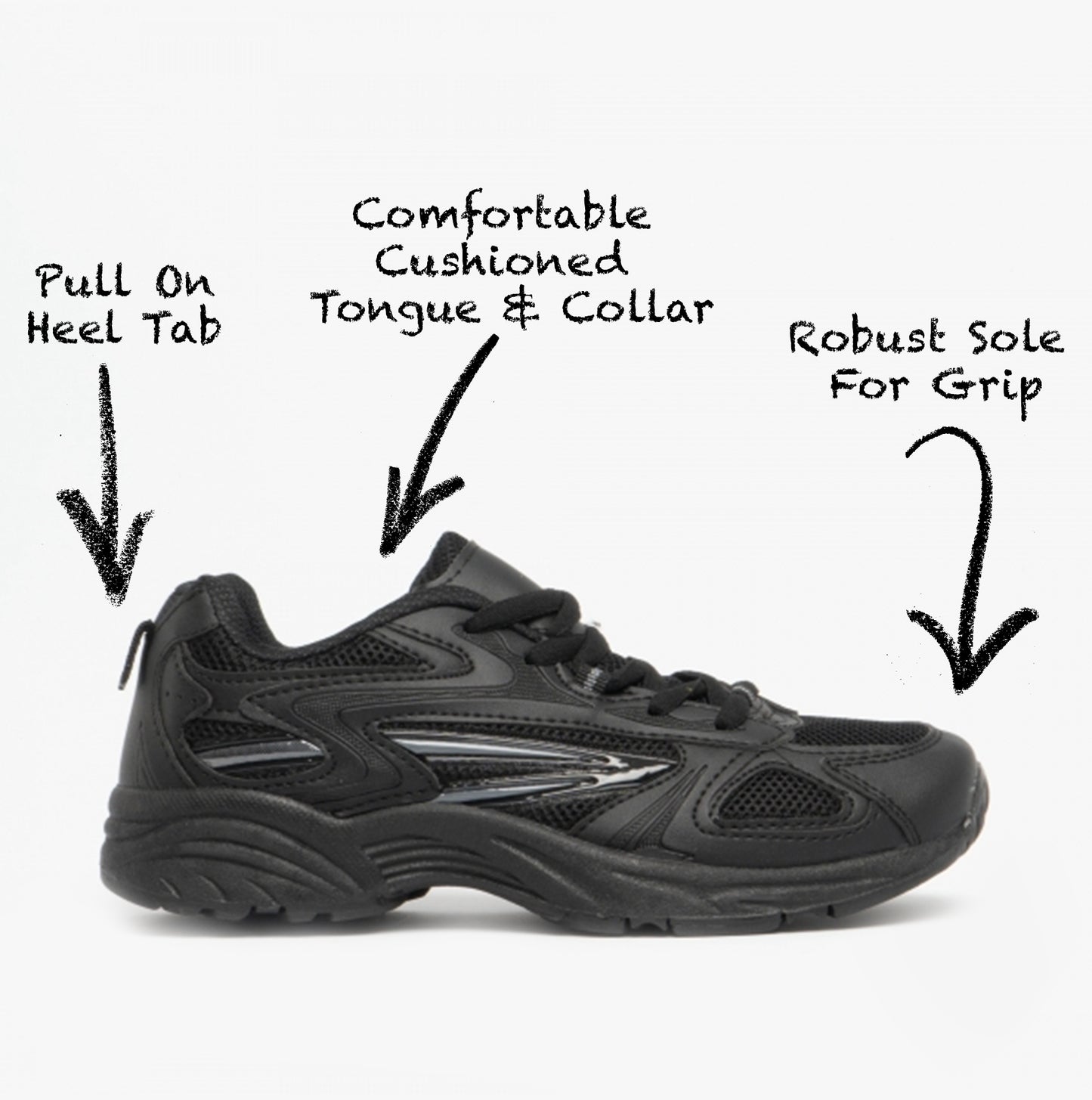 DEK VENUS Unisex Trainers Black