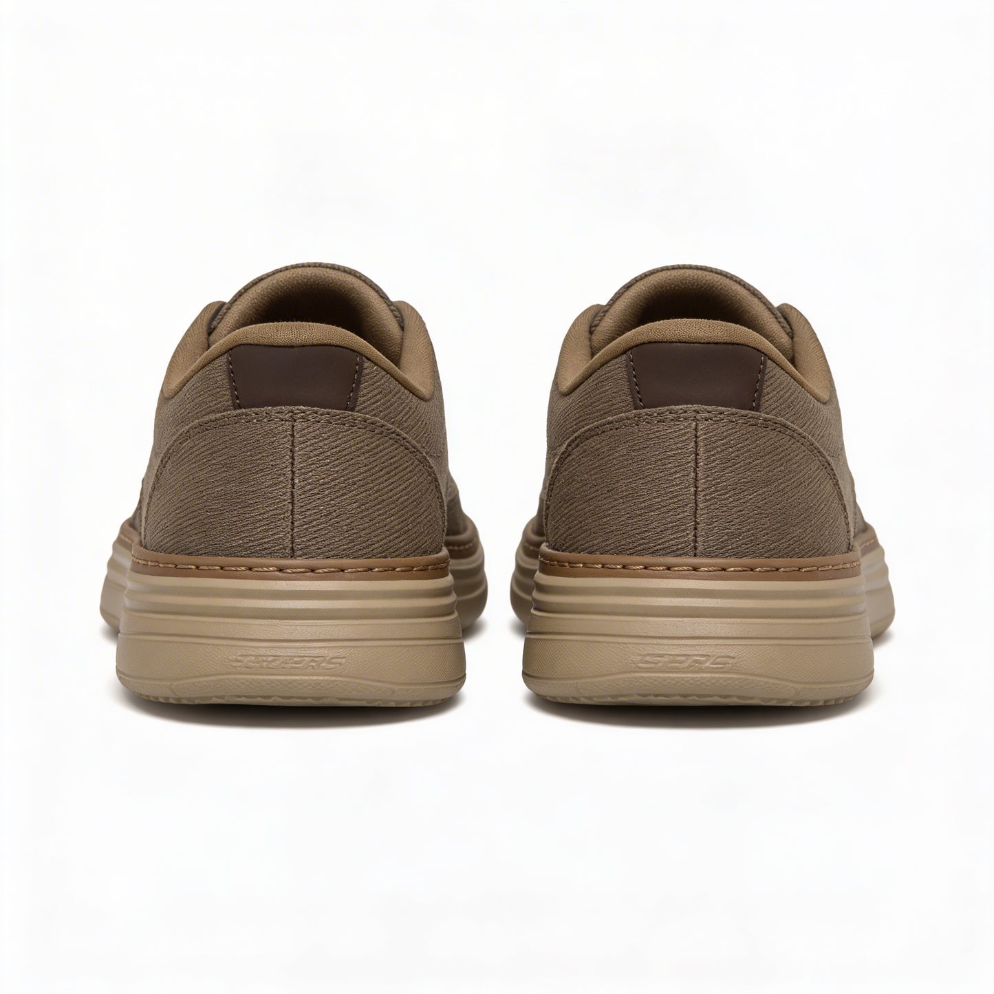 Skechers HYLAND - JUSTINO Mens Casual Trainers Dark Taupe