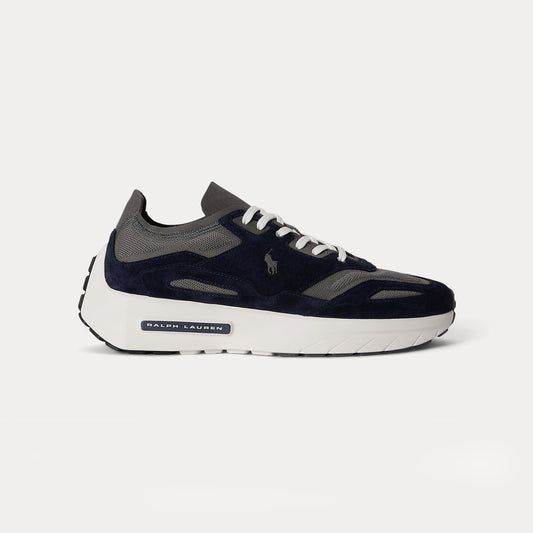 Polo Ralph Lauren BOERUM KNIT Mens Casual Trainers Hunter Navy/Dark Metal