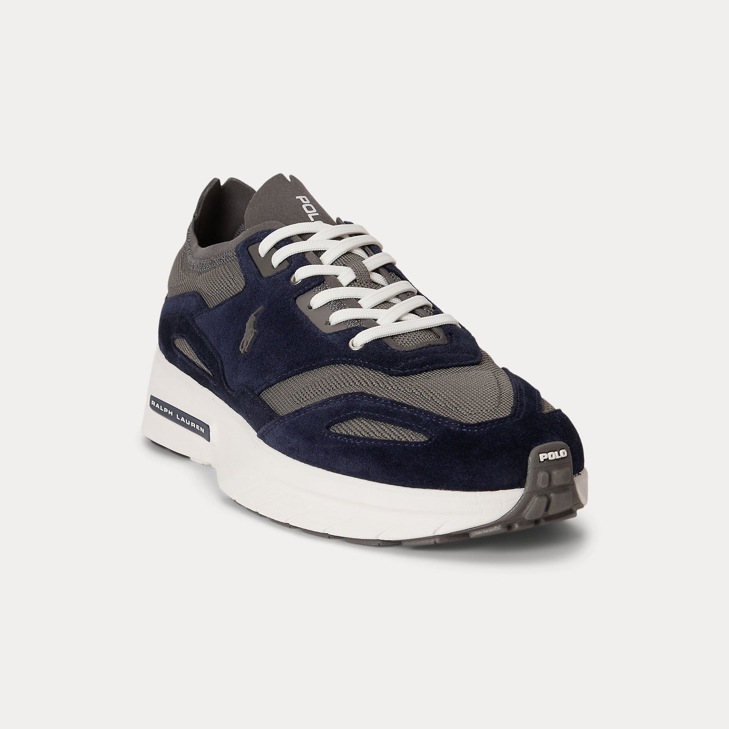 Polo Ralph Lauren BOERUM KNIT Mens Casual Trainers Hunter Navy/Dark Metal