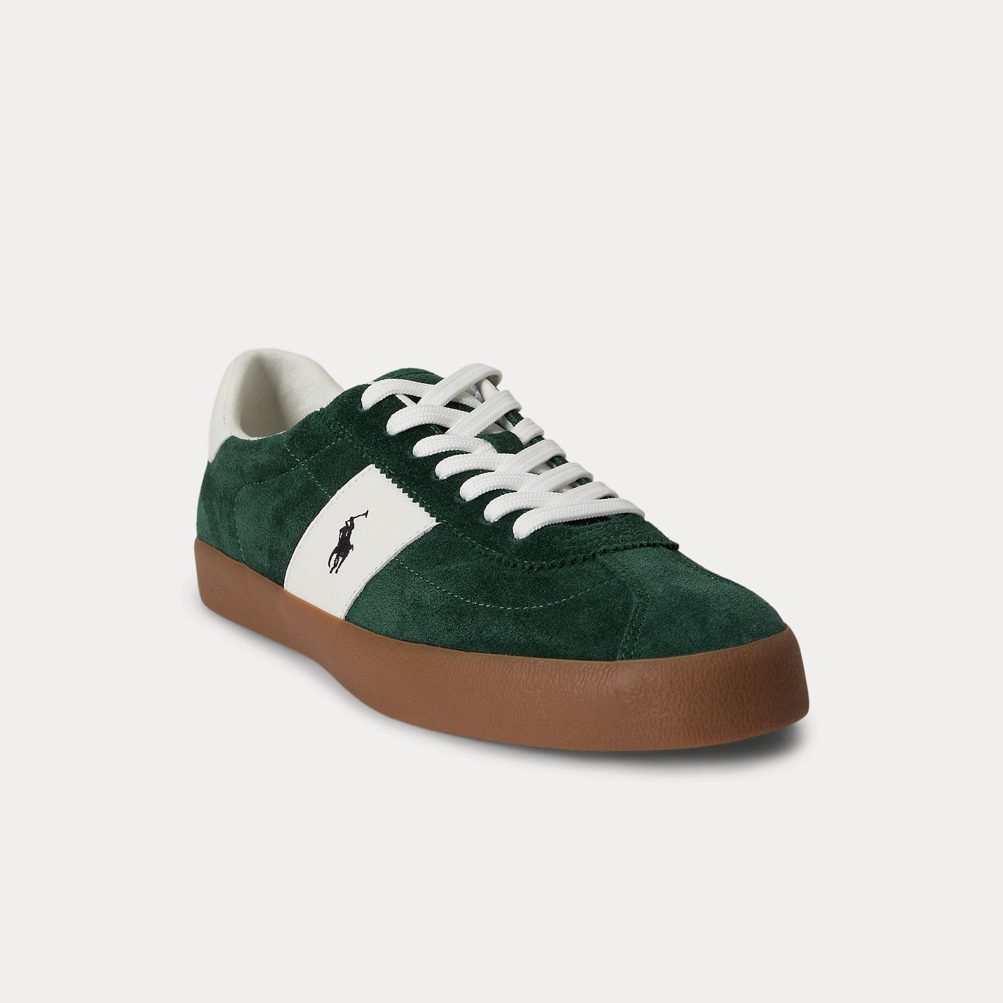 Polo Ralph Lauren COURT VLC PP Mens Court Trainers Forest/Deckwash White