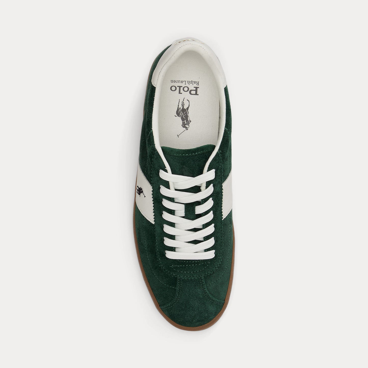 Polo Ralph Lauren COURT VLC PP Mens Court Trainers Forest/Deckwash White