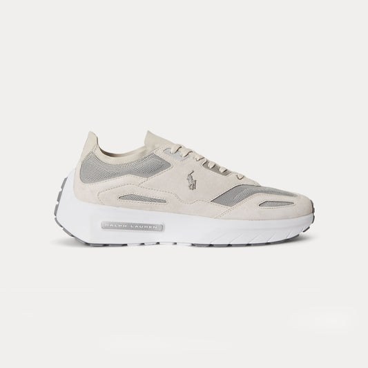 Polo Ralph Lauren BOERUM KNIT Mens Casual Trainers Soft Grey/Dove Grey
