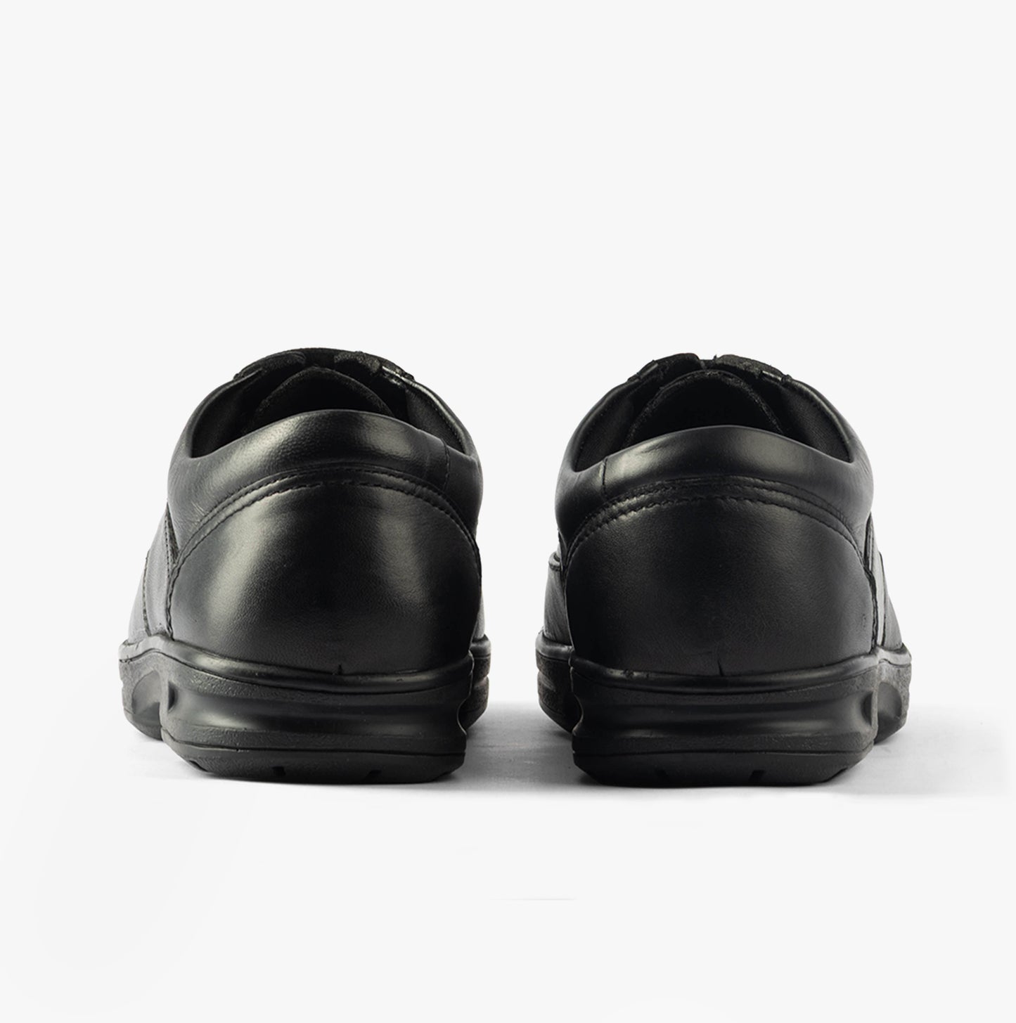 Dr Keller BRIAN Mens Leather Comfort Fit Lace-Up Shoes Black
