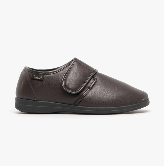 Dr Keller CHRIS Mens Full Slippers Brown