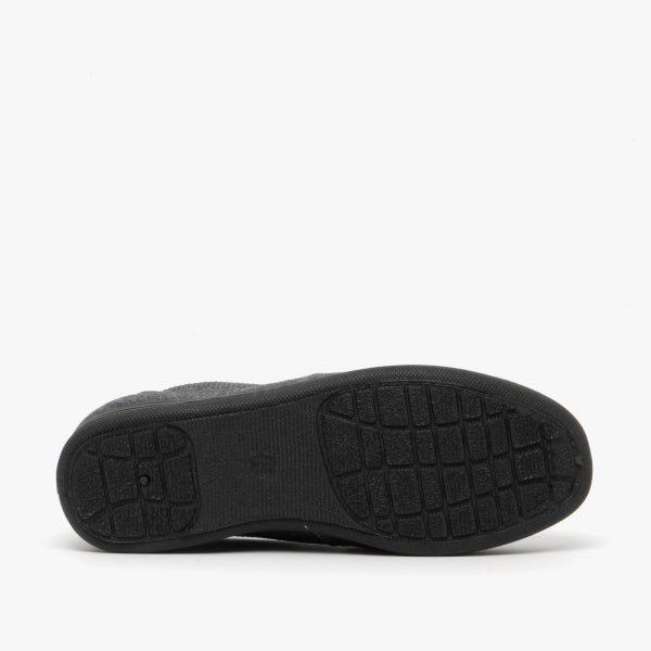 Dr Keller DEREK Mens Full Slippers Grey