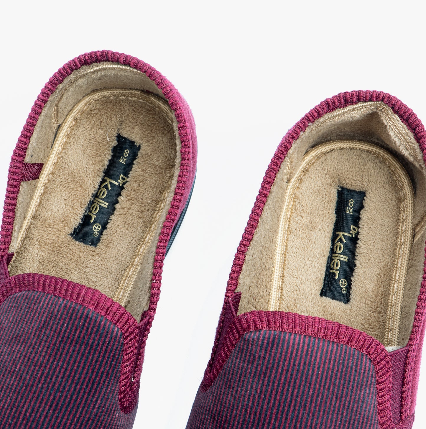 Dr Keller DONNAEL Mens Full Slippers Burgundy