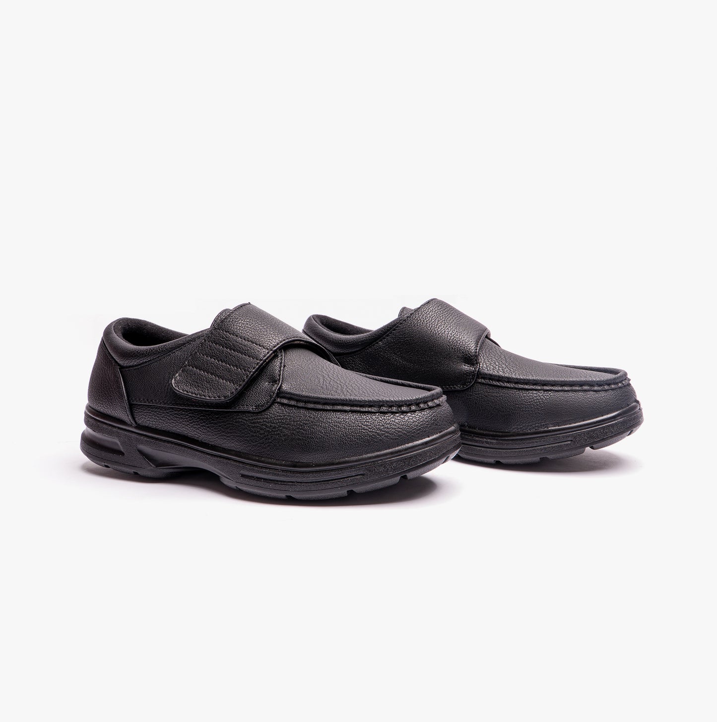 Dr Keller TONY Mens Touch Fasten Shoes Black
