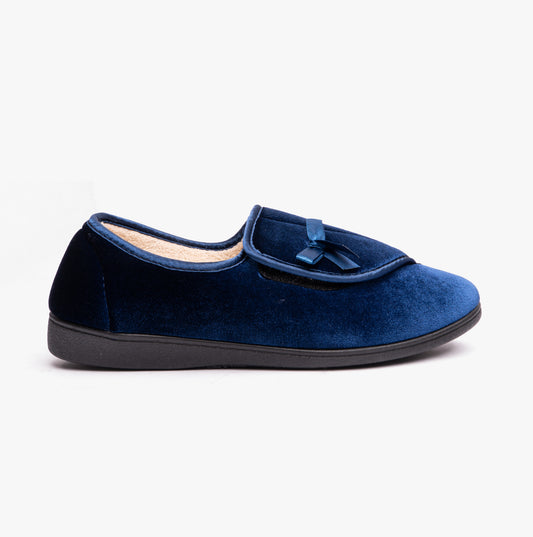 Dr Keller VIOLA Womens Full Slippers Navy