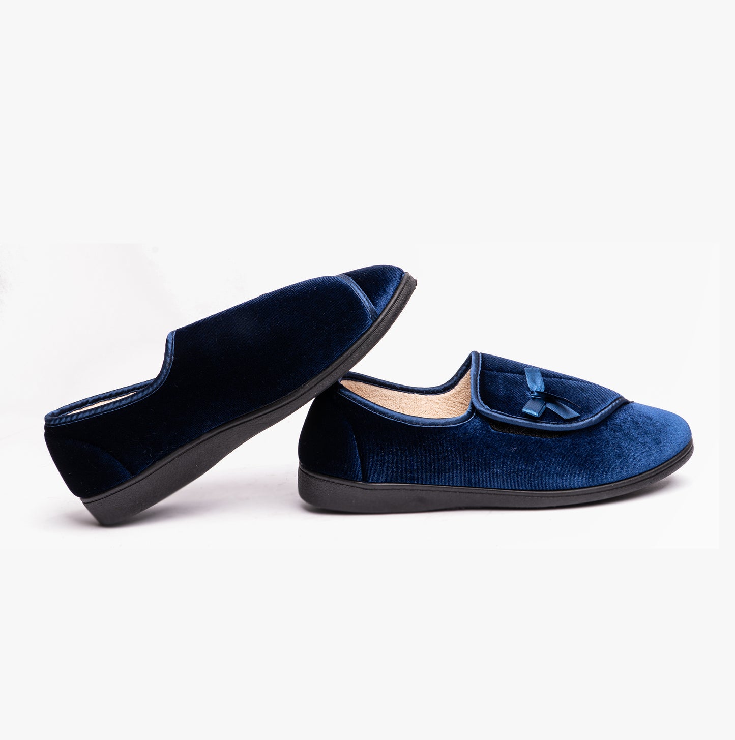Dr Keller VIOLA Womens Full Slippers Navy