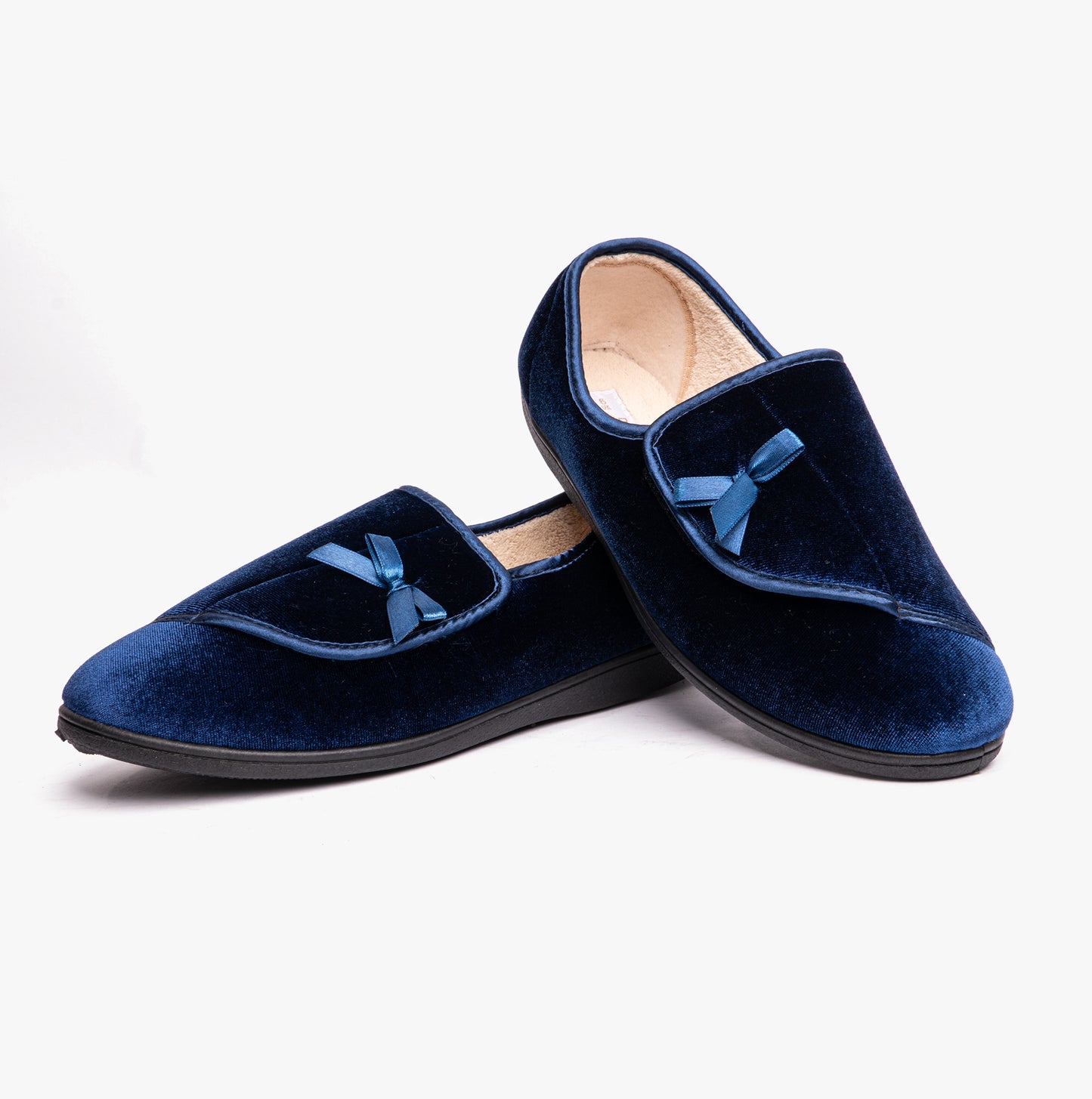 Dr Keller VIOLA Womens Full Slippers Navy