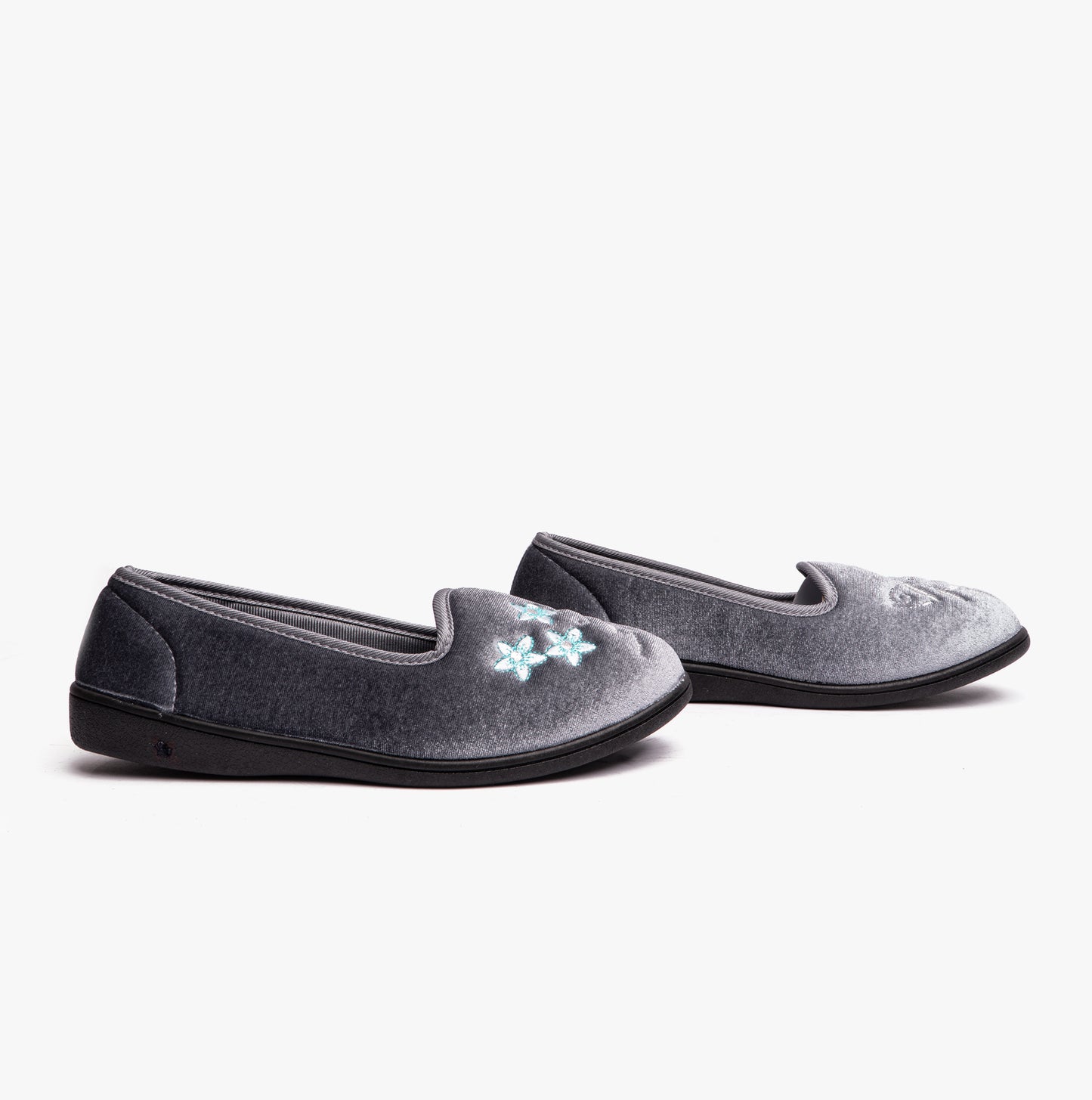 Dr Keller VERA Womens Ballerina Slippers Grey