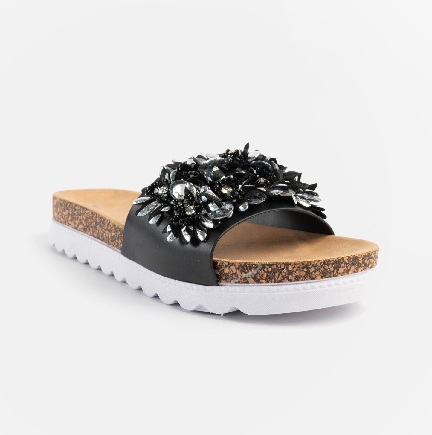 Dr Keller GLITZY Womens Slides Black