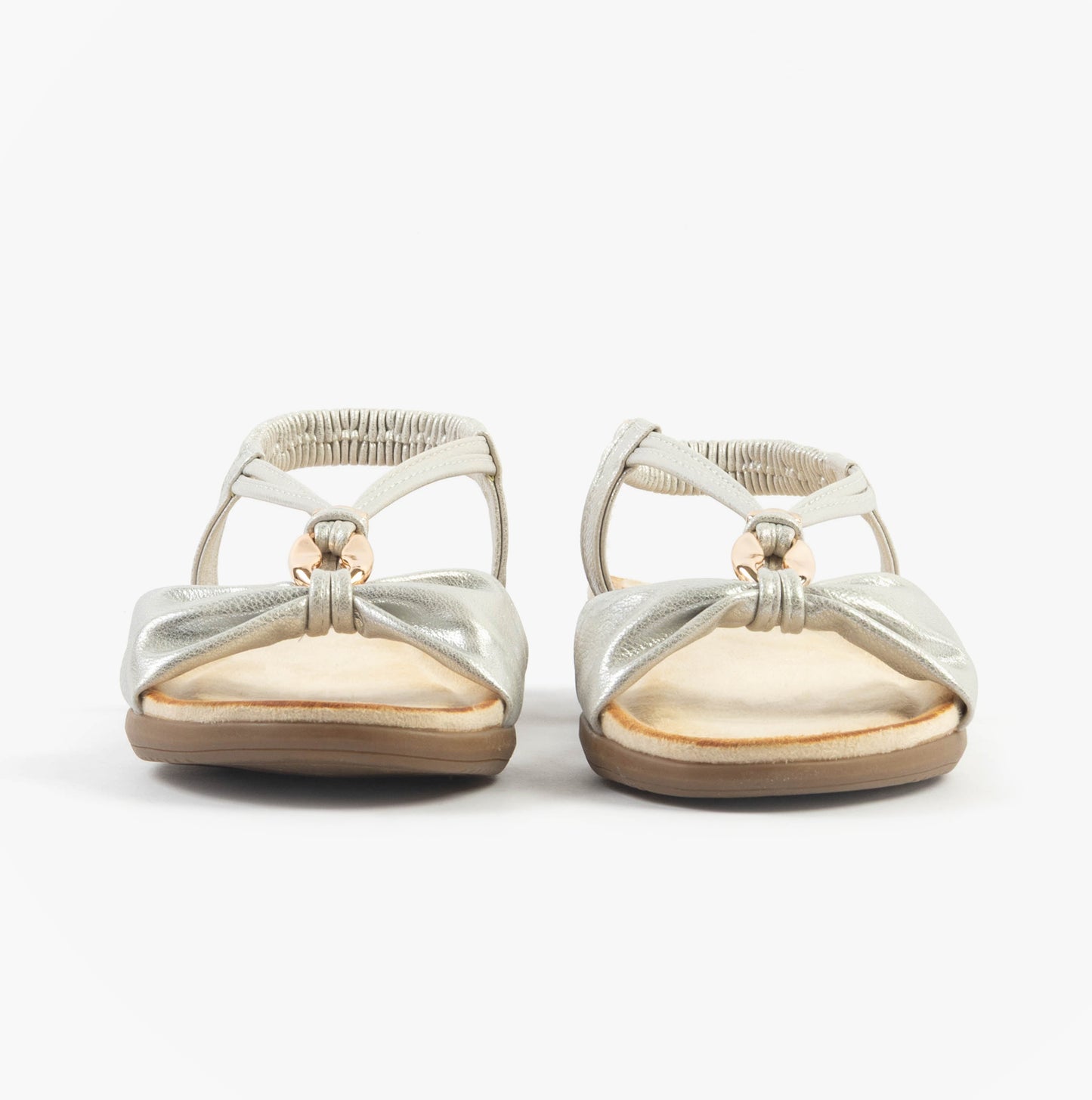 Dr Keller JAN Womens Sandals White Metallic