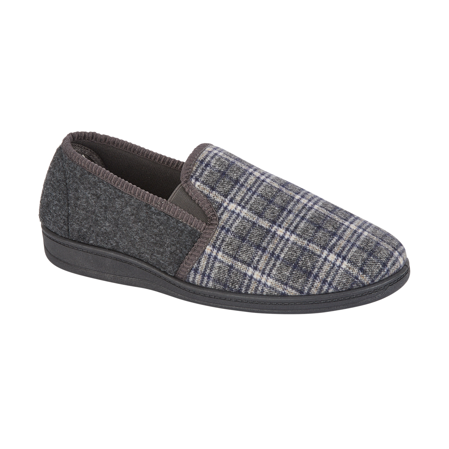 Jo & Joe EAMON Mens Full Slippers Grey