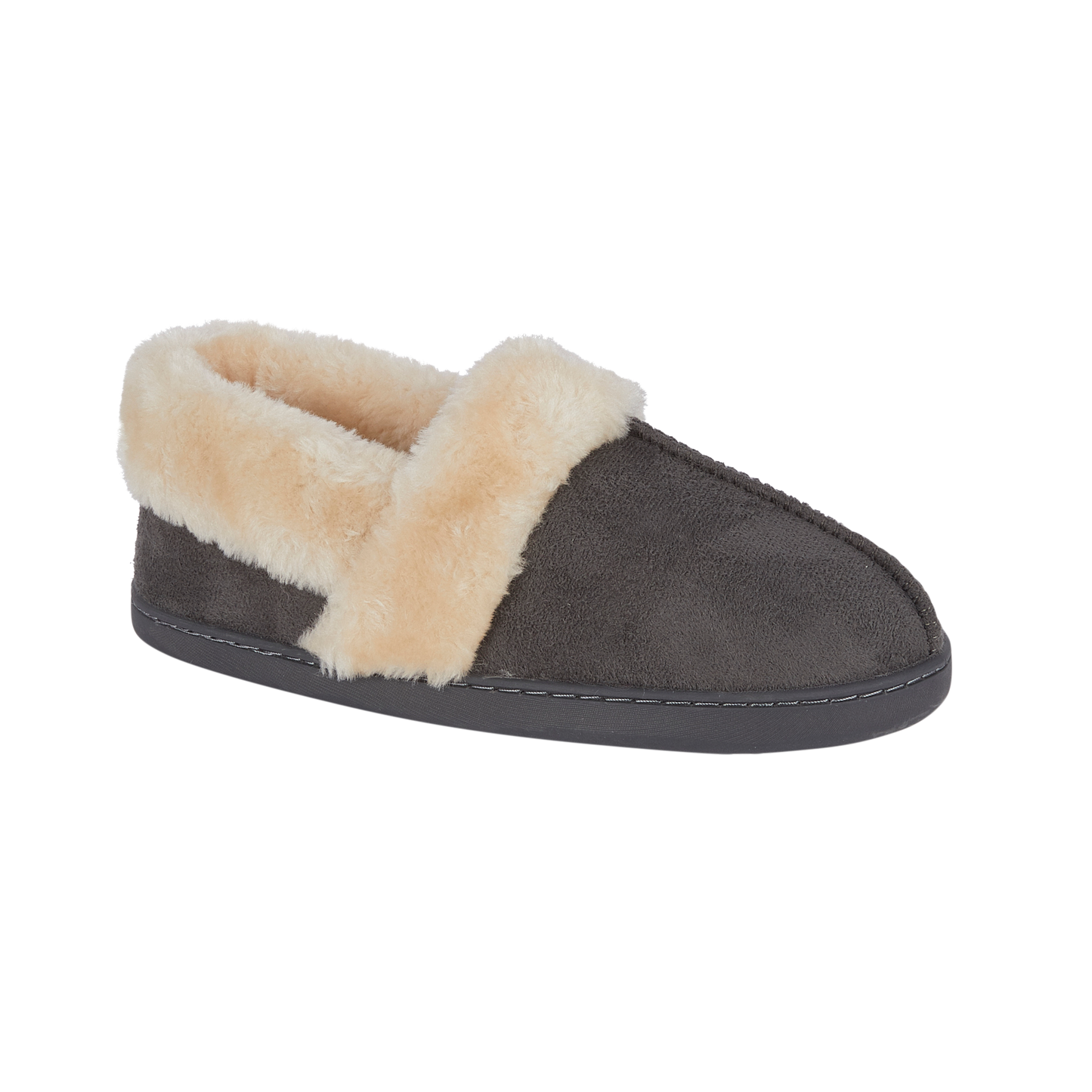 Jo & Joe EDALE Womens Full Slippers Dark Grey