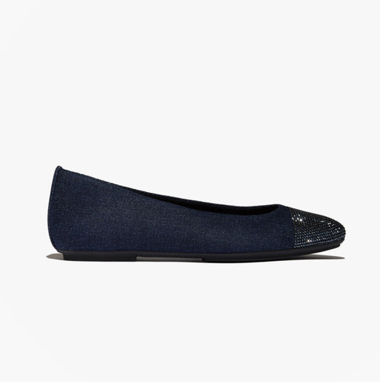 FitFlop DELICATO CRYSTAL Womens Mary Jane Dark Denim