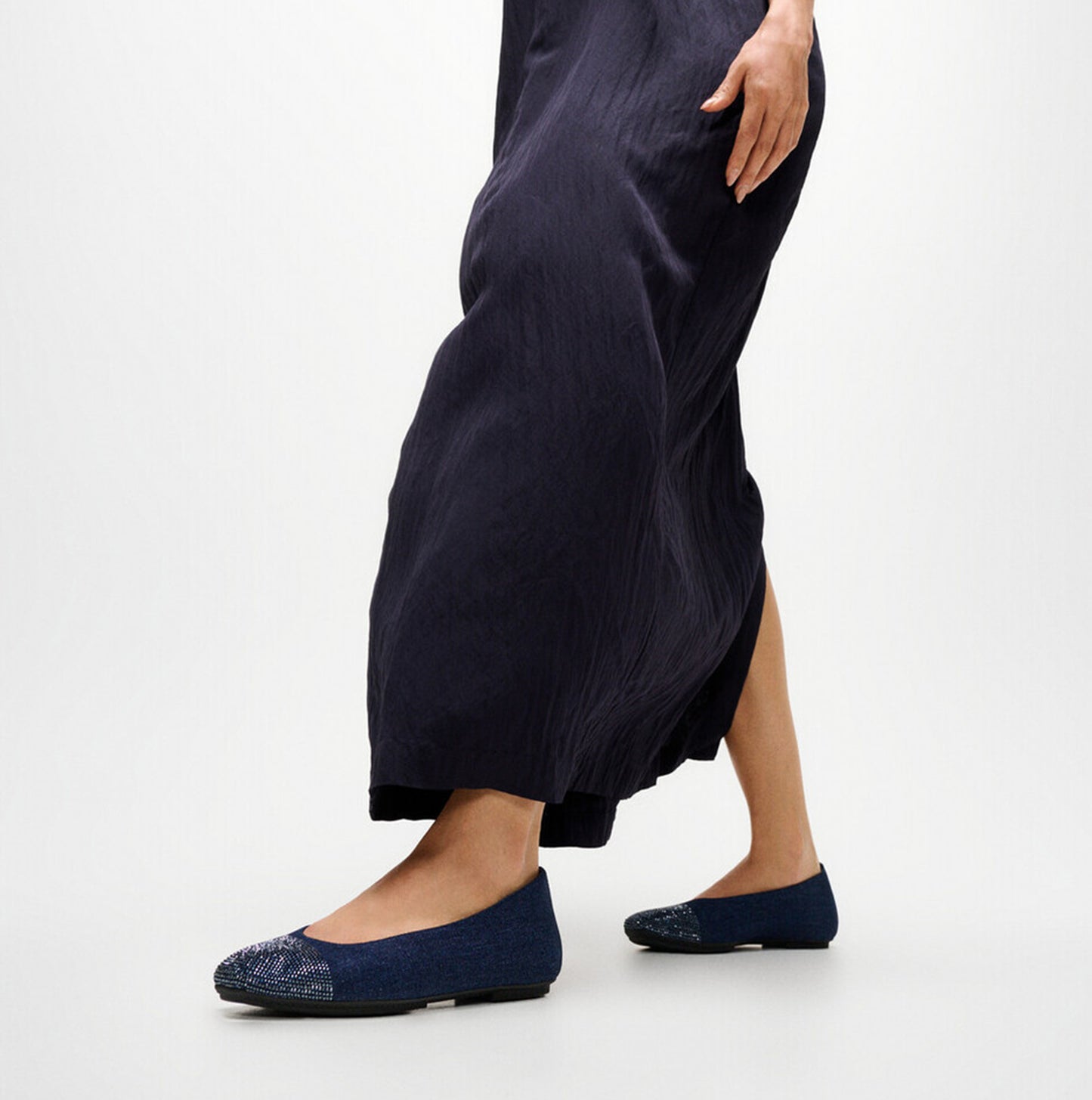 FitFlop DELICATO CRYSTAL Womens Mary Jane Dark Denim
