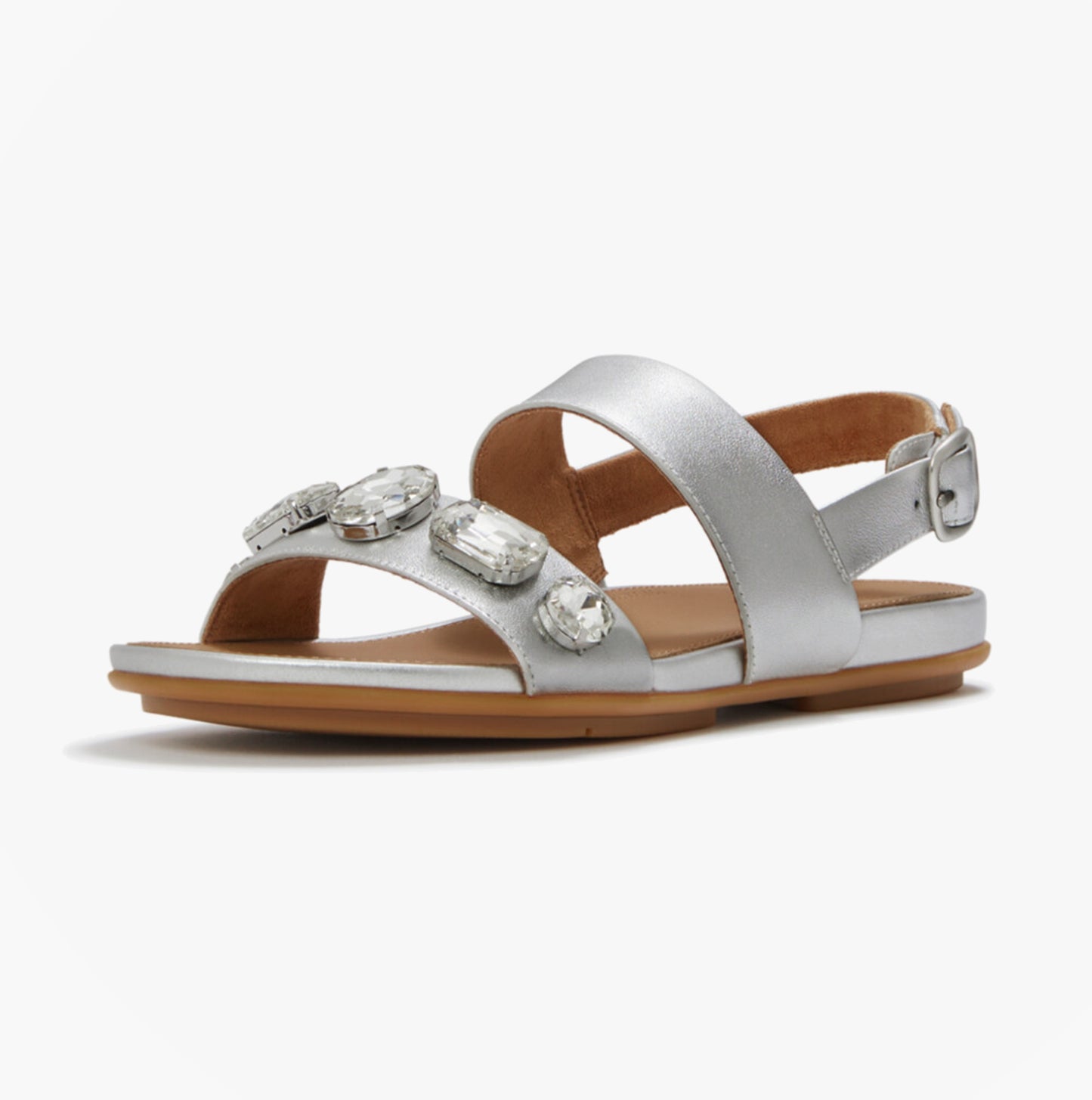 FitFlop GRACIE ULTRA Womens Cross Strap Sandals Silver