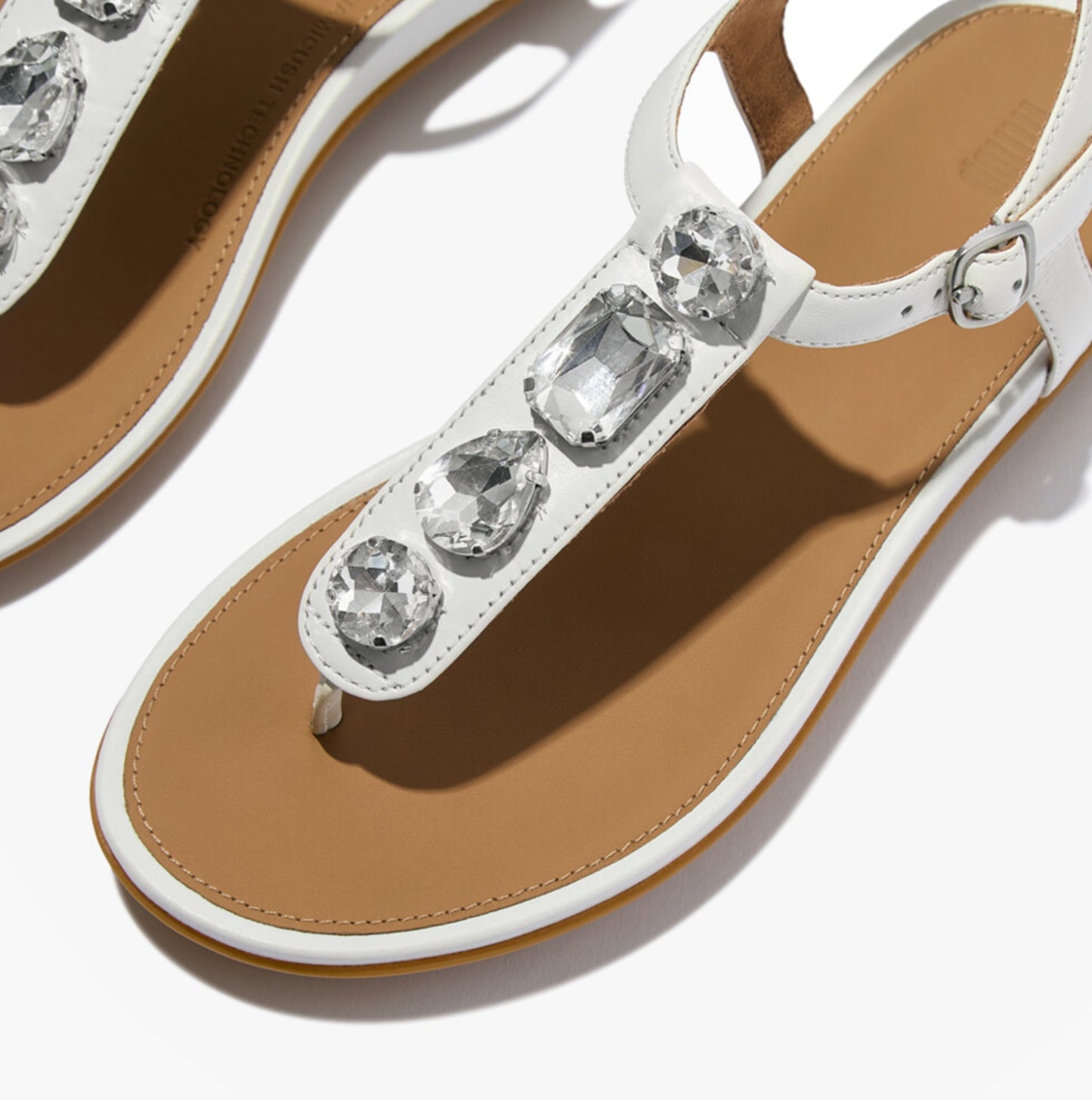 FitFlop GRACIE ULTRA Womens Ankle Strap Sandals Urban White
