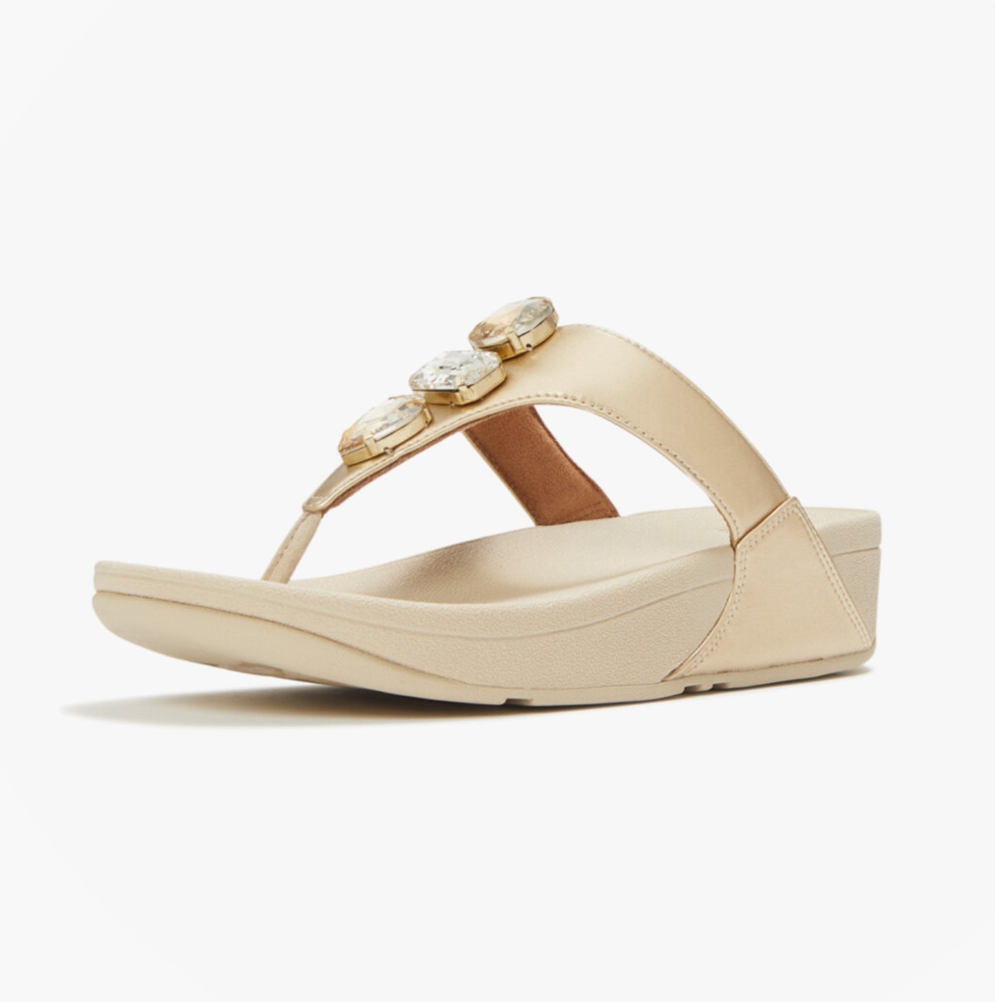 FitFlop LULU ULTRA Womens Toe-Post Sandals Platino