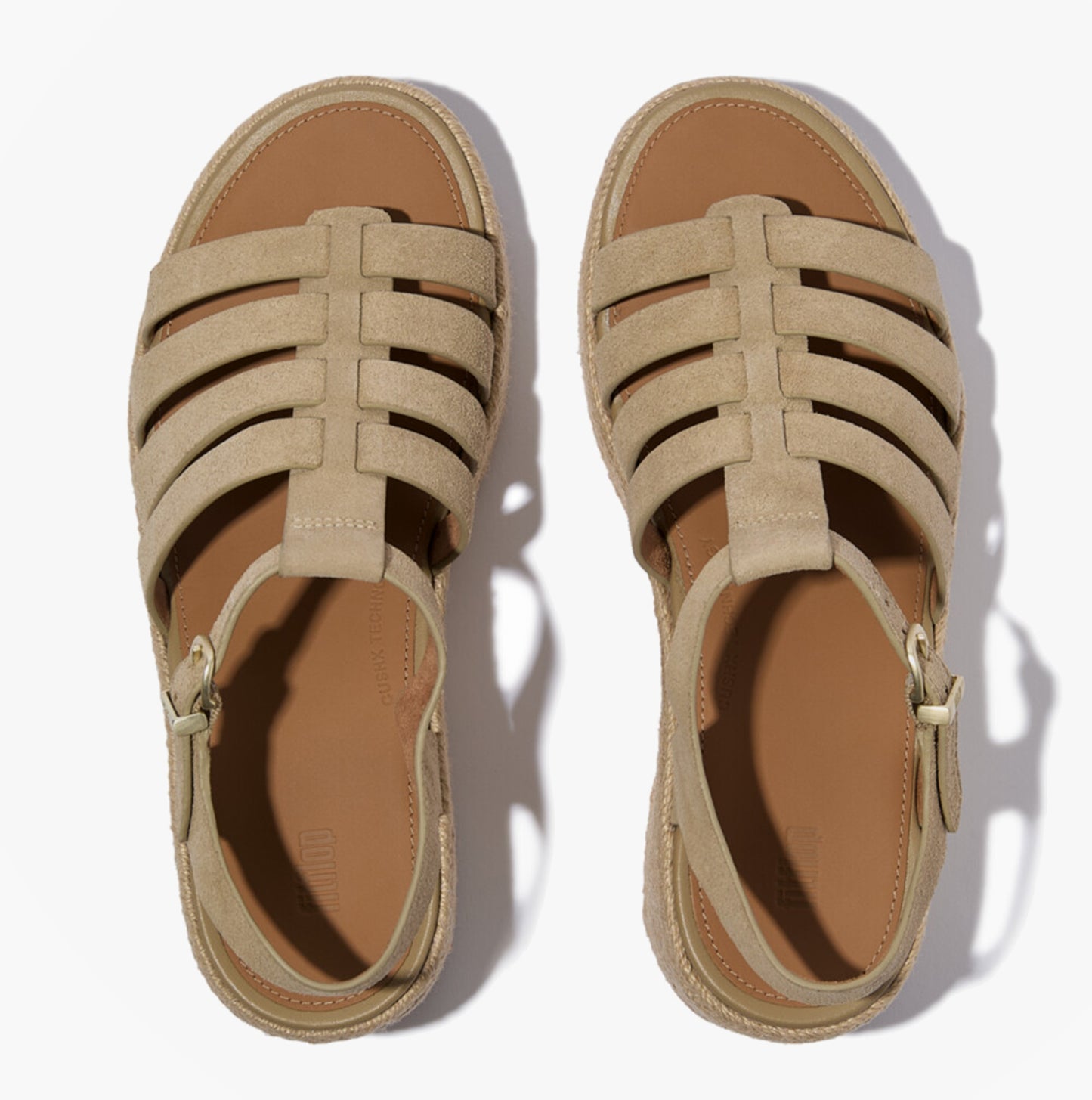 FitFlop PLATFFORMS ESPADRILLES Womens Ankle Strap Sandals Cappuccino
