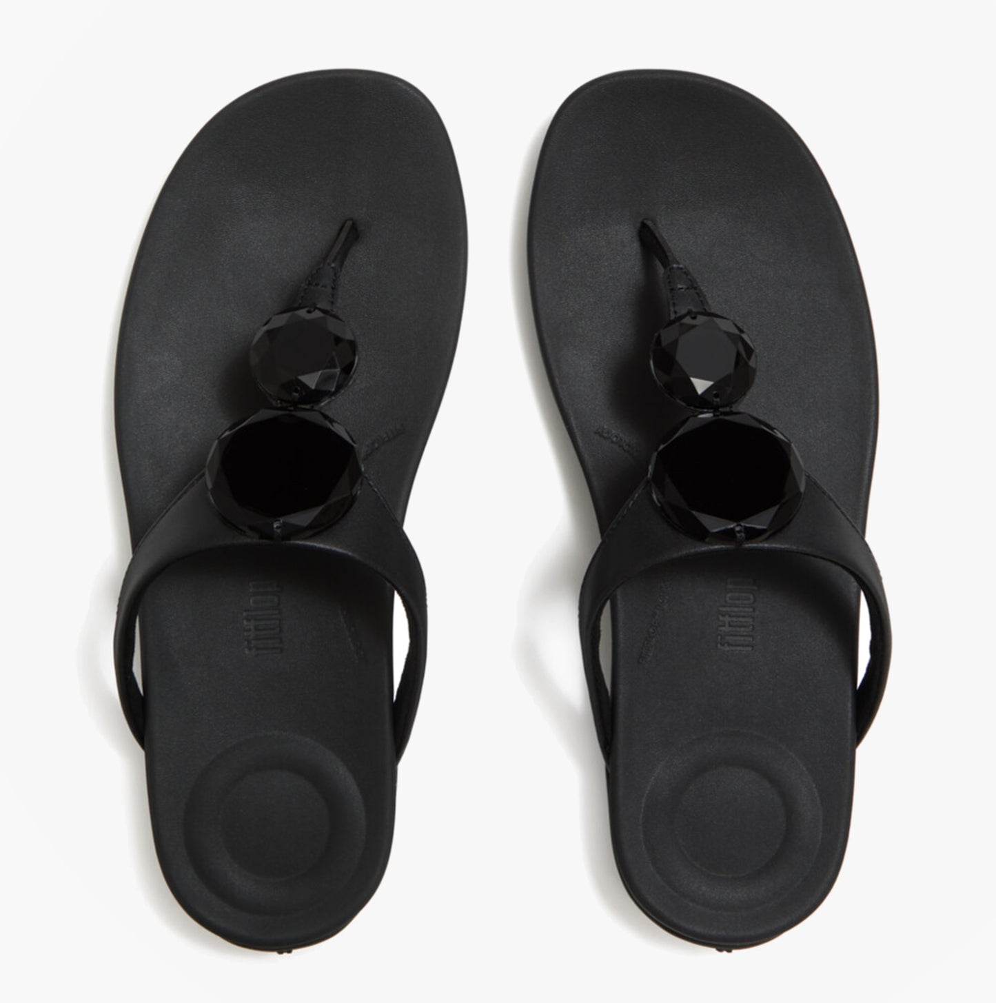 FitFlop SOLAY GLOSSY Womens Flip-flops Black