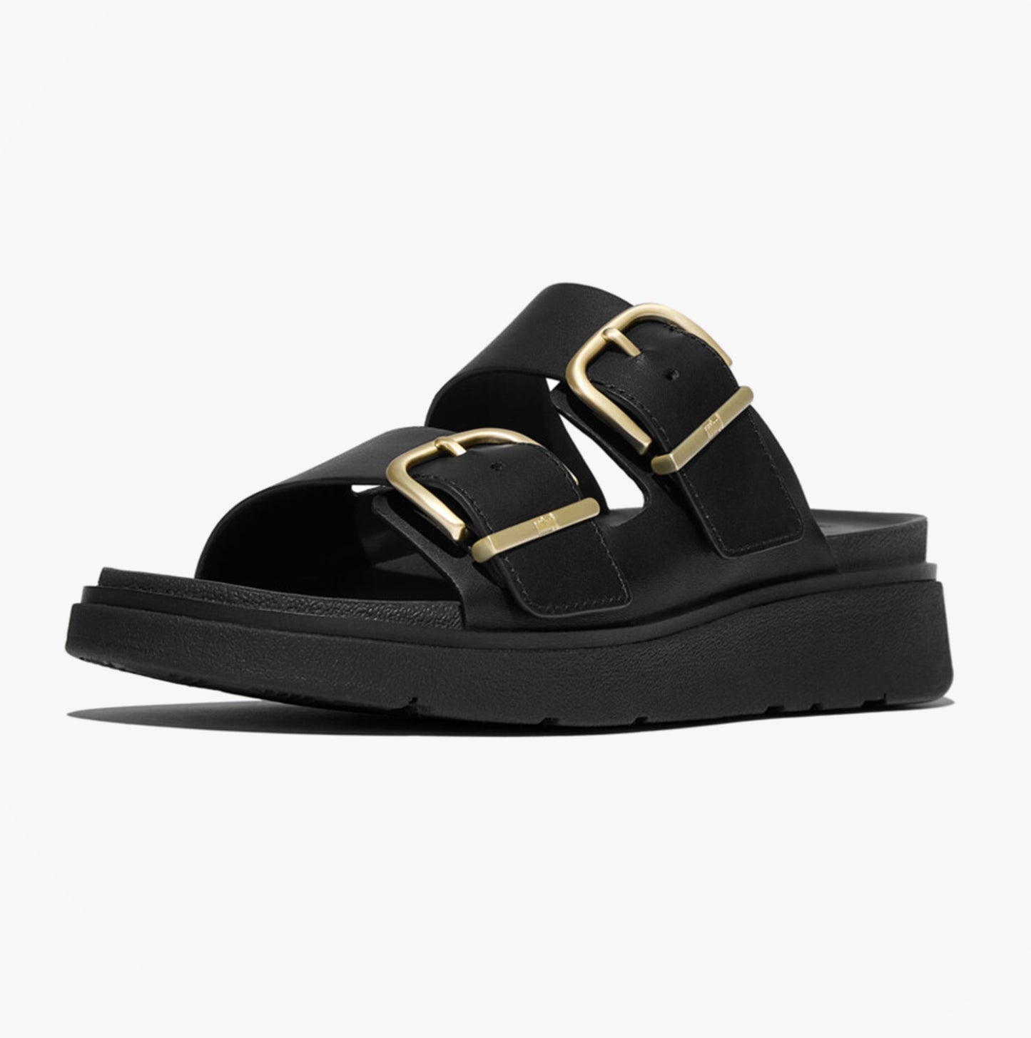 FitFlop GEN-FF BUCKLE Womens Cross Strap Sandals Black