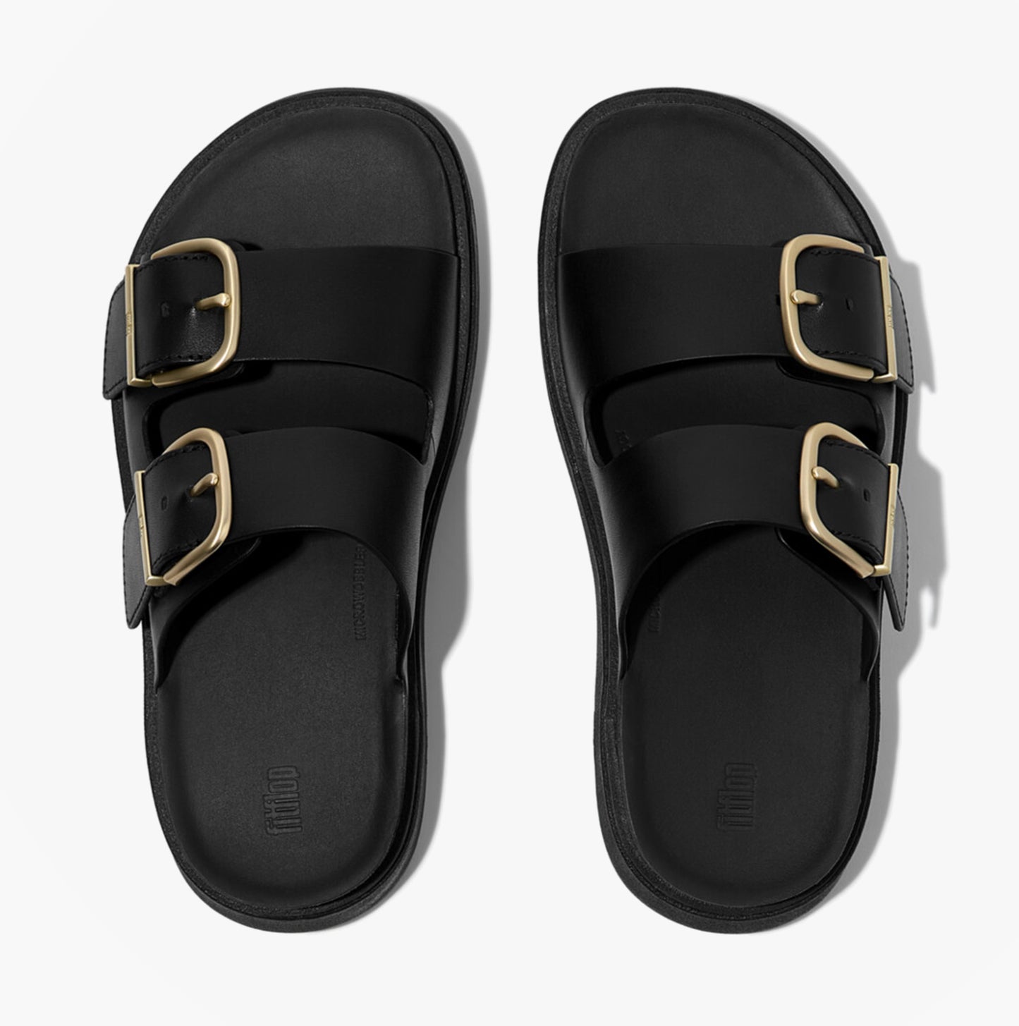 FitFlop GEN-FF BUCKLE Womens Cross Strap Sandals Black