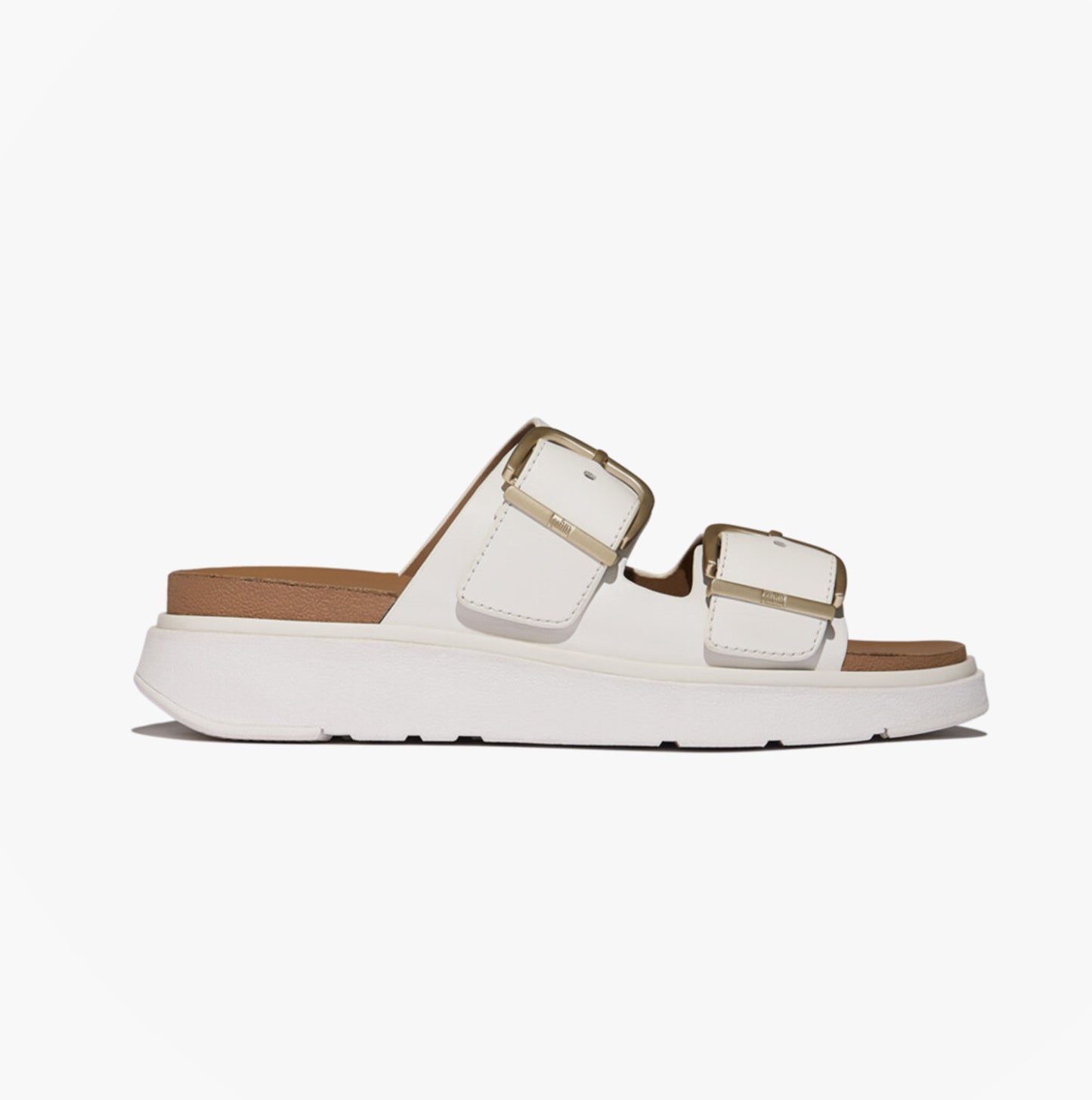 FitFlop GEN-FF BUCKLE Womens Cross Strap Sandals Urban White