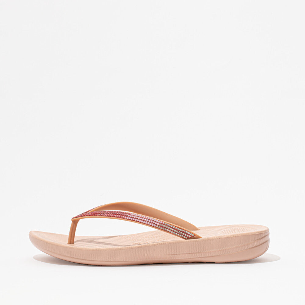 FitFlop IQUSHION Womens Flip Flops Beige